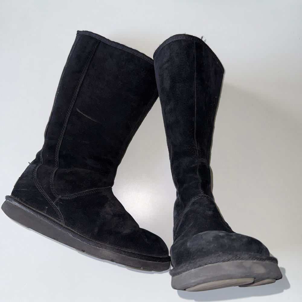 UGG Women's Knightsbridge 5119 Zipper-Up Tall Boots Black Size 9 - A3